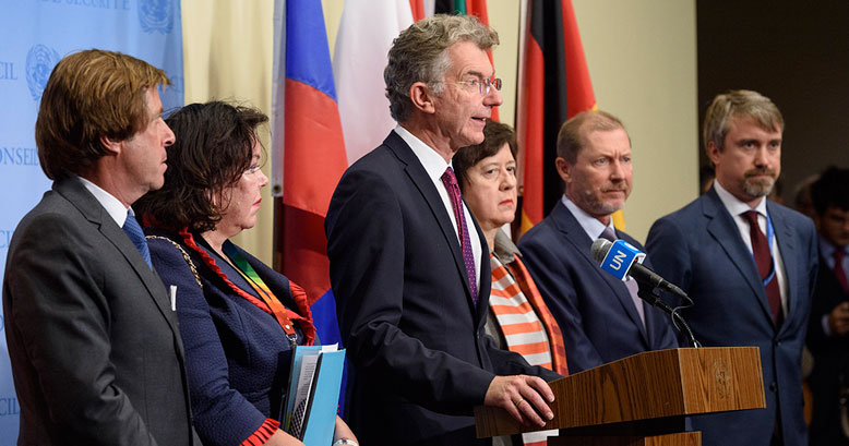 European Security Council Members Brief Media on Syria.